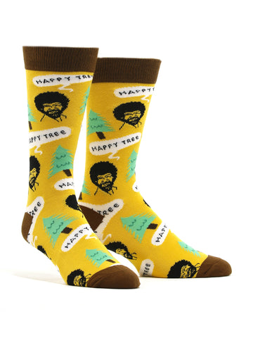 Men's Bob Ross - Happy Tree Socks