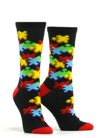 Women's Bright Puzzle Socks