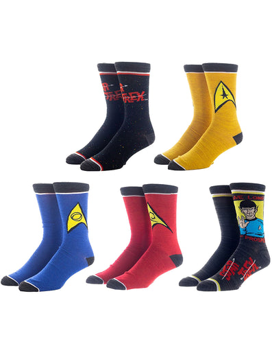 Men's Star Trek 5 Pack Socks