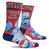 Men's Crazy Cat Dude Socks