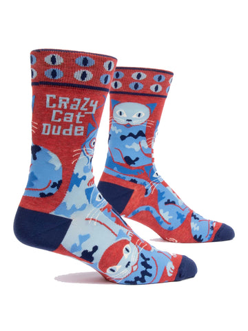 Men's Crazy Cat Dude Socks