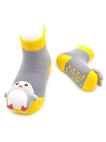 Baby's Penguin Rattle Socks