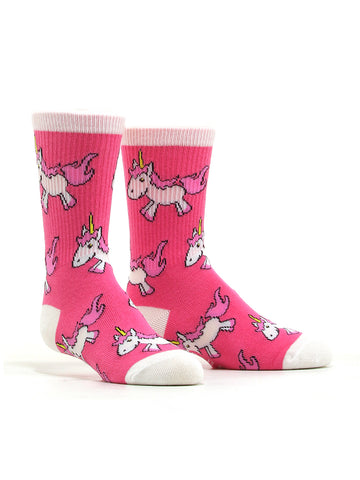Kid's Pink Unicorn Socks