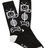 Men's Video Game Brain Socks