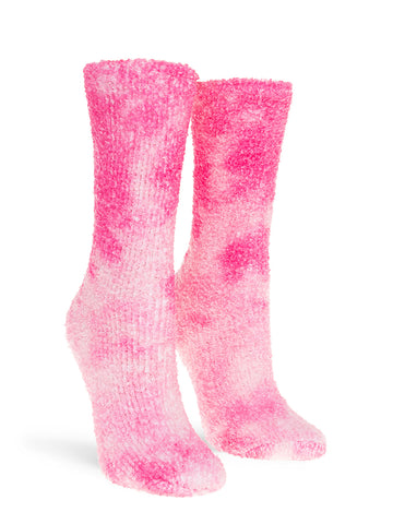 Women's Tie Dye Plush Slipper Socks