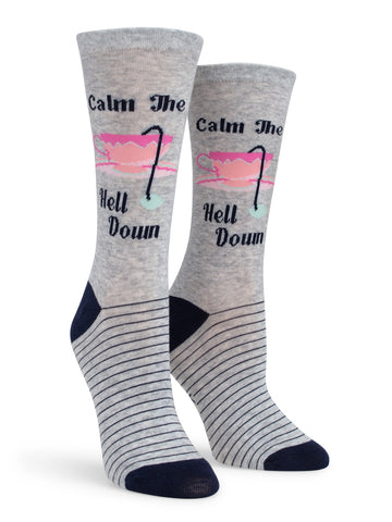 Women's Calm The Hell Down Socks