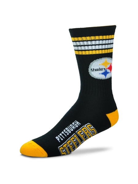 NEW! Pittsburgh Steelers NFL Dyenamic Mas Stripe Mens Crew Socks